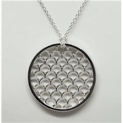 STERLING SILVER "HOT DIAMOND" PENDANT NECKLACE RETAIL $200