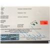 Image 2 : STAMPED 14K WHITE GOLD NATURAL EMERALD EARRINGS. INSURANCE VALUE $1544