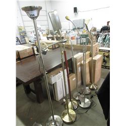 7 ASSORTED STAND UP LAMPS (AS-IS SOME WITH ISSUES)