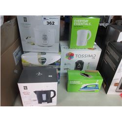 RICE COOKER/VICKS STEAMER/2 ELECTRIC KETTLES/1200W IRON/TASSIMO T12 MAKER