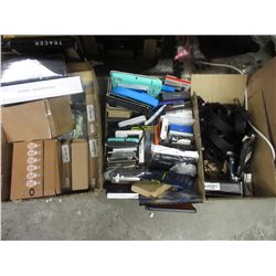 3 BOXES OF MISC HEADPHONES/BEATS BY DRE HEADPHONES/TABLET & PHONE CASES/LED STRIP LIGHT/LIGHT