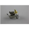 Image 2 : MENS STAINLESS STEEL AND GOLD CLAD EAGLE WRAP RING, NICELY DETAILED