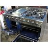 Image 2 : NXR STAINLESS STEEL 6 BURNER GAS STOVE WITH GRIDDLE & CONVECTION OVEN