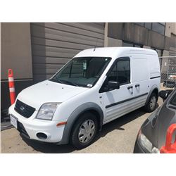 2012 FORD TRANSIT VAN, WHITE, GAS, AUTOMATIC, VIN#NMOLS7DNXCT098492, 116,219KMS, RD,CD,PW,CC,PL,TW,