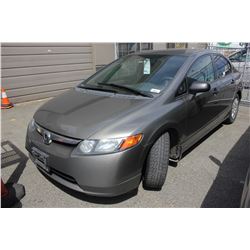 2007 HONDA CIVIC, GREY, 4 DOOR SEDAN, 4CYL, GAS, AUTOMATIC, VIN#2HGFA16327H031479, 335,660KMS,