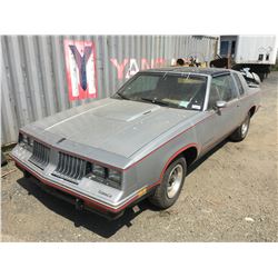 1984 OLDSMOBILE CUTLASS, GREY, 2DRSD, GAS, AUTOMATIC, VIN#1G3AK4795EM438247, TMU, 2 ICBC