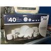 Image 1 : MIKASA CHEERS WHITE 40 PIECE DISH SET