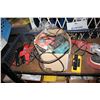 Image 2 : SHELF OF TOOLS INCLUDING TOOL BOX WITH CONTENTS, DISC SANDER, AND MORE
