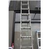 Image 2 : ALUMINUM EXTENSION LADDER AND 2 WHITE PATIO CHAIRS