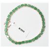 Image 2 : LADIES STERLING SILVER BRACELET CONTAINING 34 EMERALDS-APPRAISED VALUE $740