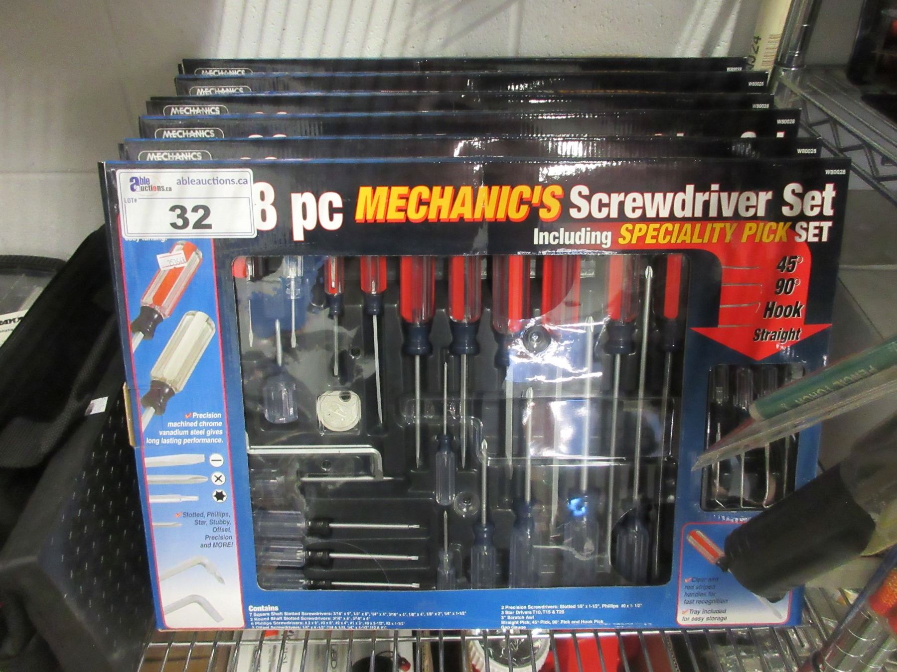 6 NEW 28 PC MECHANICS SCREW DRIVER SETS (WITH SPECIALTY PICK)