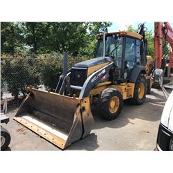 2008 JOHN DEERE 410J, BACKLOADER, YELLOW, DIESEL, VIN#T0410JX165838, 12,589.6 HOURS RD,CD,AC, NO