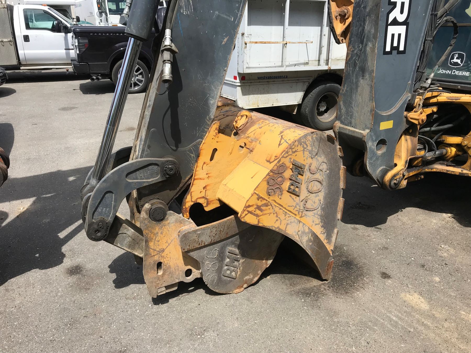 2008 JOHN DEERE 410J, BACKLOADER, YELLOW, DIESEL, VIN#T0410JX165838 ...