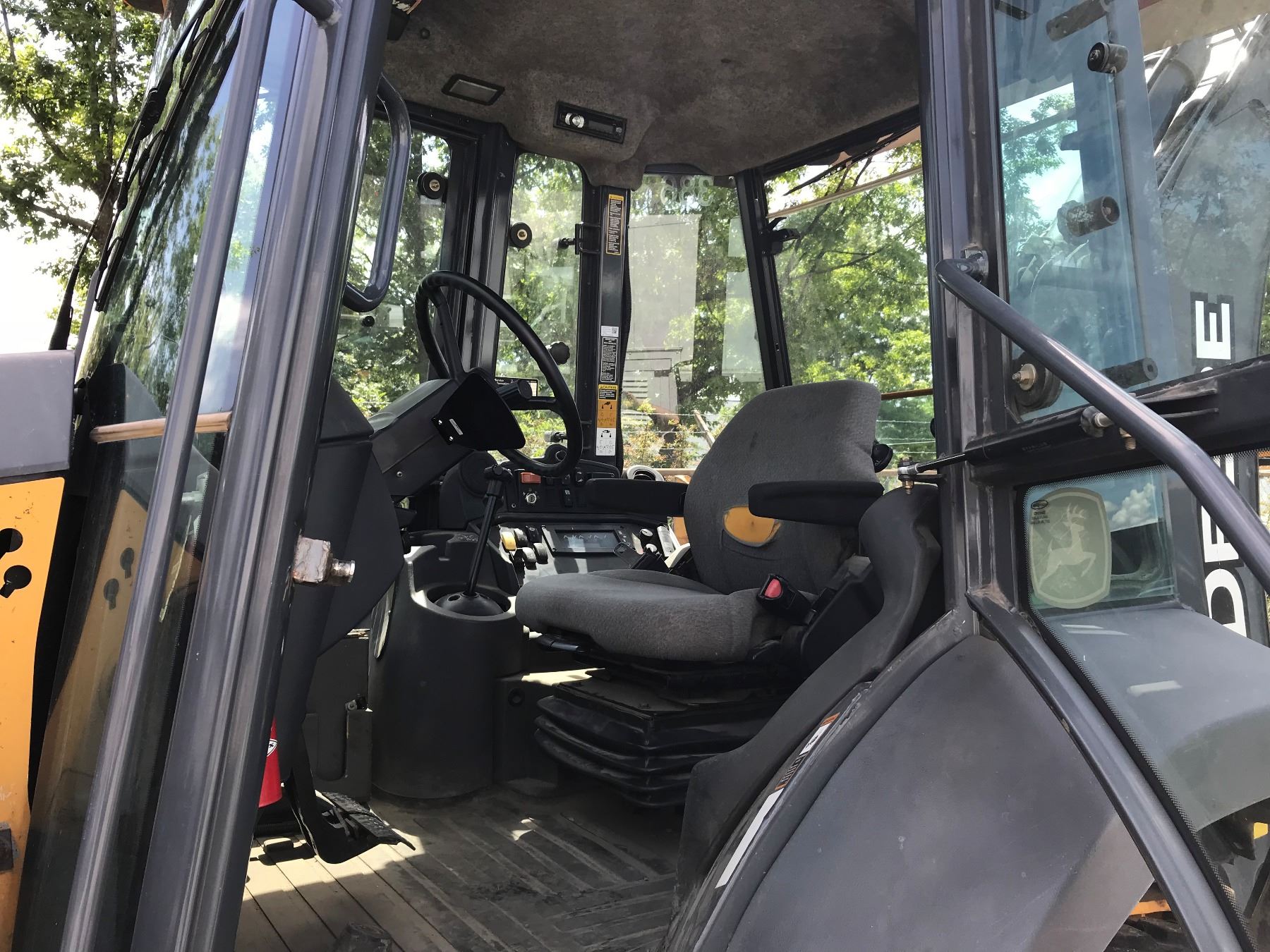 2008 JOHN DEERE 410J, BACKLOADER, YELLOW, DIESEL, VIN#T0410JX165838 ...