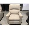 Image 2 : LIGHT BEIGE UPHOLSTERED ROCKER RECLINER