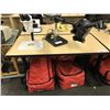 Image 2 : 4' MAPLE AND BLACK TRIM LABORATORY WORK TABLE