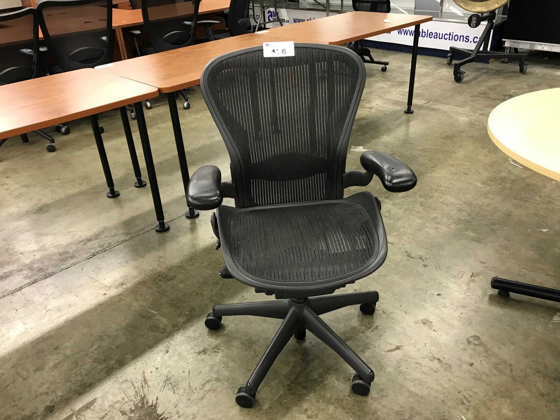 HERMAN MILLER AERON FULLY ADJUSTABLE MESH BACK TASK CHAIR Able Auctions HERMAN MILLER AERON FULLY ADJUSTABLE MESH BACK TASK CHAIR Able Auctions