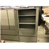 Image 2 : STEELCASE GREY 2 DRAWER/2 DOOR FILE & STORAGE CABINET