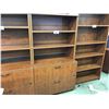 Image 2 : CHERRY 2 DRAWER LATERAL FILE CABINET WITH 2 TIER SHELVING UNIT