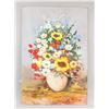 Image 2 : Oil on Board Flowers Still Life Signed