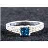 Image 1 : 0.46ct Square Cut I-J Coloured Diamond Ring