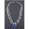 Image 1 : Navajo Sterling Silver Lapis Squash Blossom