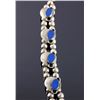 Image 3 : Navajo Sterling Silver Lapis Squash Blossom
