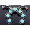 Image 2 : Navajo Sterling Silver Turquoise Squash Blossom