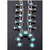 Image 8 : Navajo Sterling Silver Turquoise Squash Blossom