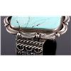 Image 6 : Signed Navajo Sterling Silver Turquoise Cuff