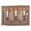 Image 2 : Navajo Rainbow Yei Pattern Wool Rug