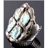 Image 4 : Excellent Navajo Sterling Silver Turquoise Cuff