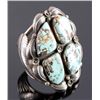 Image 5 : Excellent Navajo Sterling Silver Turquoise Cuff