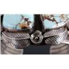 Image 7 : Excellent Navajo Sterling Silver Turquoise Cuff