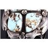 Image 9 : Excellent Navajo Sterling Silver Turquoise Cuff