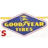 Image 3 : Goodyear Tires Embossed Steel Sign c. 1957