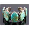 Image 3 : Navajo Sterling Silver Turquoise Cuff