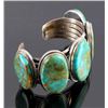 Image 4 : Navajo Sterling Silver Turquoise Cuff