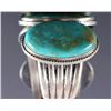Image 6 : Navajo Sterling Silver Turquoise Cuff