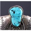 Image 6 : Signed Navajo Sterling Silver Turquoise Cuff