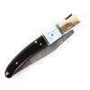 Image 18 : Damascus Buffalo Horn Handle Knife w/ Ornate Inlay