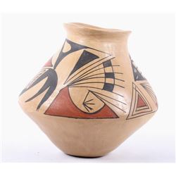 Native American Hopi Polychrome Pottery Jar