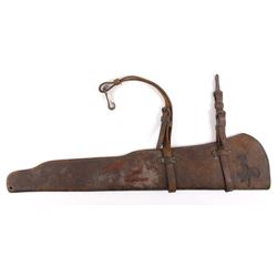 Antique Leather Rifle Scabbard