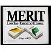 Image 1 : Merit Cigarettes Tin Advertising Sign