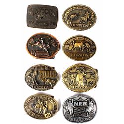 Collection Of NFR Hesston Limited Edition Buckles