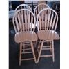 Image 2 : FOUR SWIVEL OAK BARSTOOLS