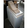 Image 2 : WHITE CABINET AND MAPLE SCONCE
