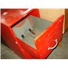 Image 2 : RED METAL FILING CABINET
