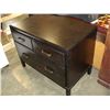 Image 2 : MODERN ESPRESSO FILING CABINET WITH TWO DRAWERS