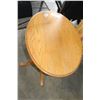 Image 2 : OAK OVAL SIDETABLE